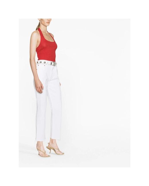 Citizens of Humanity White Slim-Fit Trousers