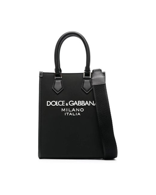 Dolce & Gabbana Black Shopping Bags for men