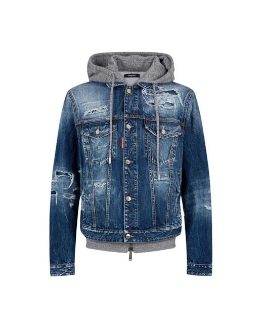 DSquared² Blue Denim Jackets for men