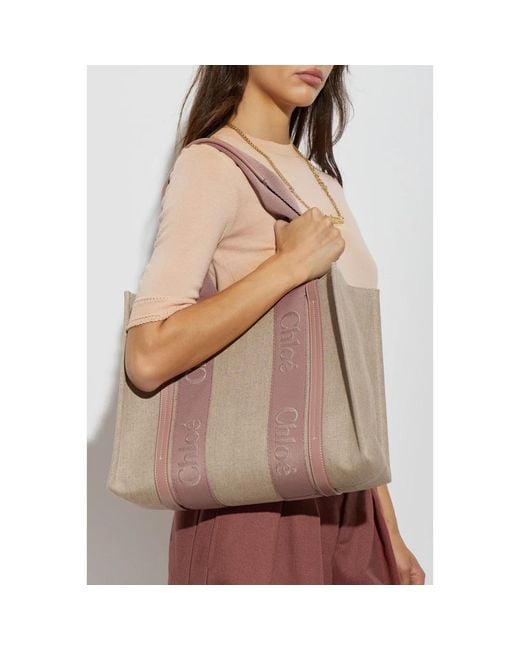 Chloé Brown Shopping Bags
