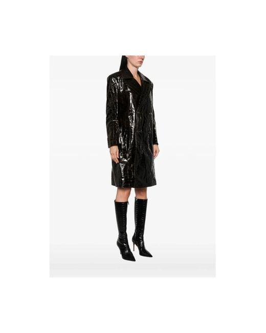 Junya Watanabe Black Double-Breasted Coats