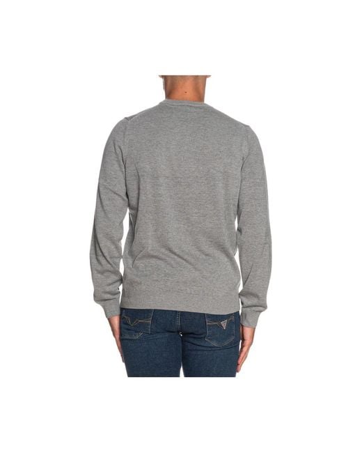 Lacoste Gray Round-Neck Knitwear for men