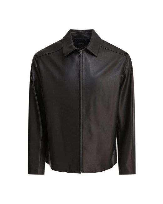 Vince Leather Jackets in het Black voor heren