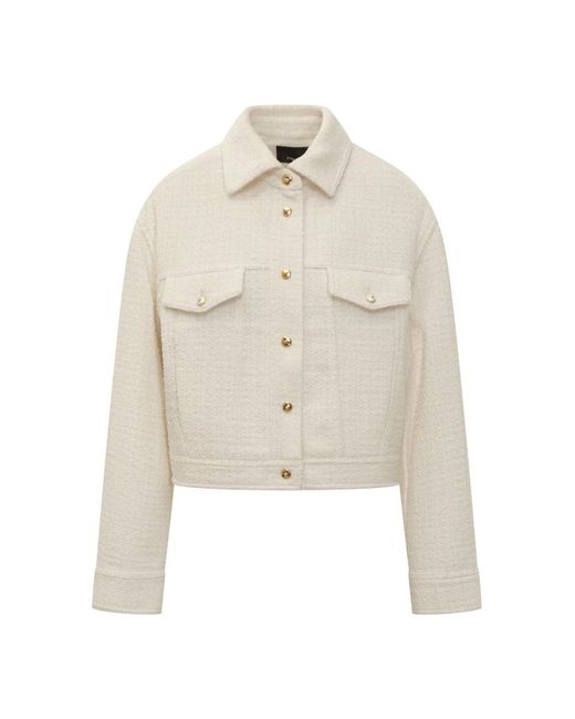 Pinko White Tweed Jackets