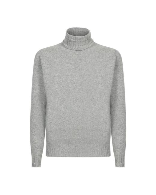 Dell'Oglio Gray Turtlenecks for men