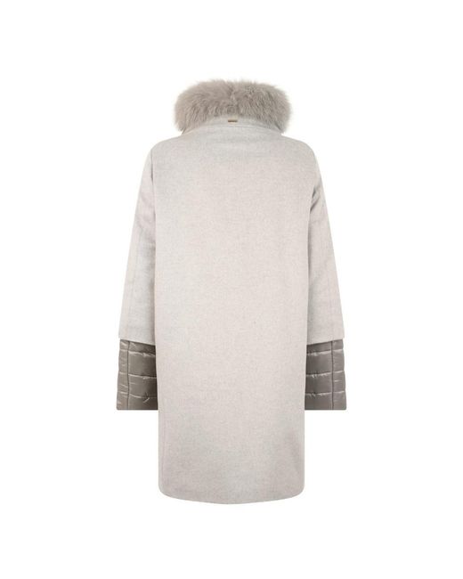 Single-Breasted Coats Herno de color White