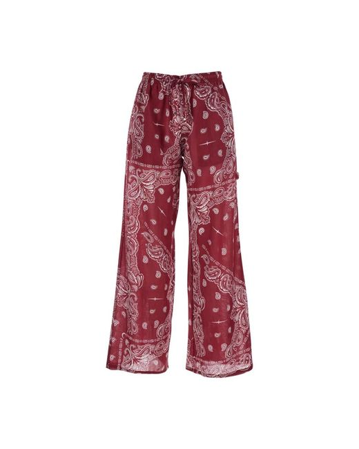VENUJA Red Wide Trousers