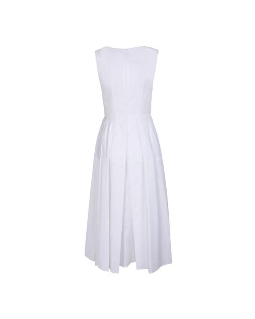 Blanca Vita White Midi Dresses