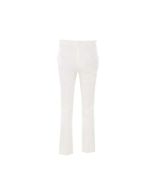 Circolo 1901 P Flared Stretch Broeken in het White
