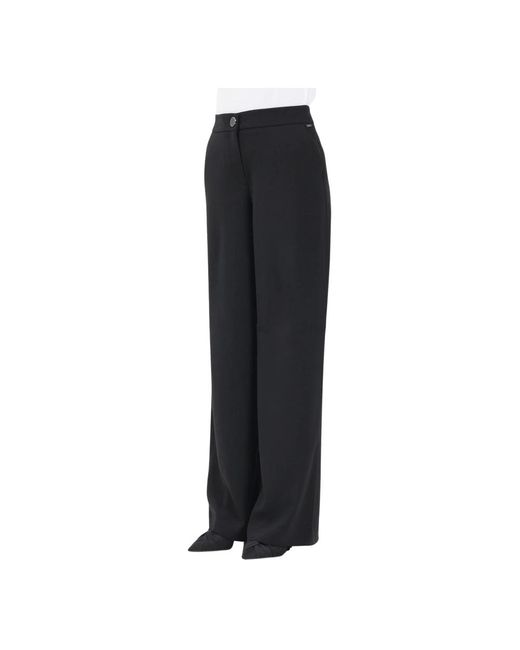 ARMANI EXCHANGE Black Wide Trousers