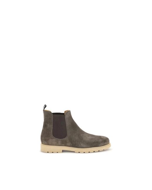 Kiton Brown Chelsea Boots for men