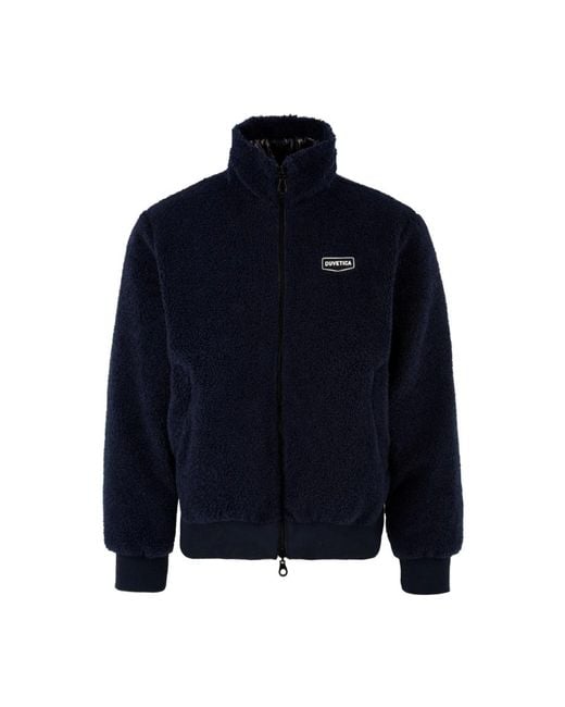 Duvetica Blue Faux Fur & Shearling Jackets for men