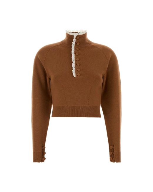 Turtlenecks Chloé de color Brown