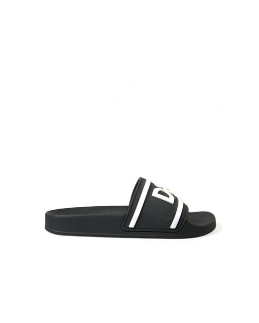 Shoes > flip flops & sliders > sliders Dolce & Gabbana pour homme en coloris Black