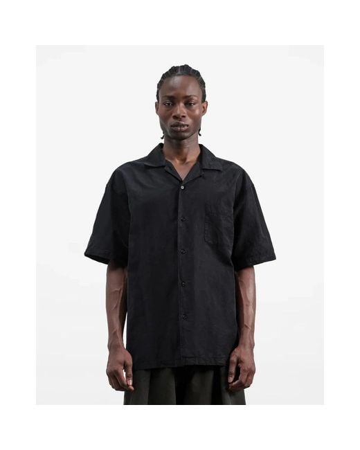 YMC Black Short Sleeve Shirts for men