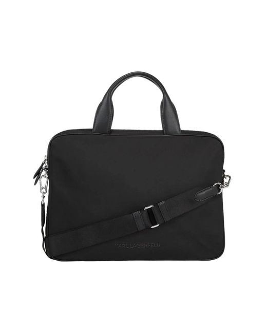 Karl Lagerfeld Black Ikonic neopren laptop tasche