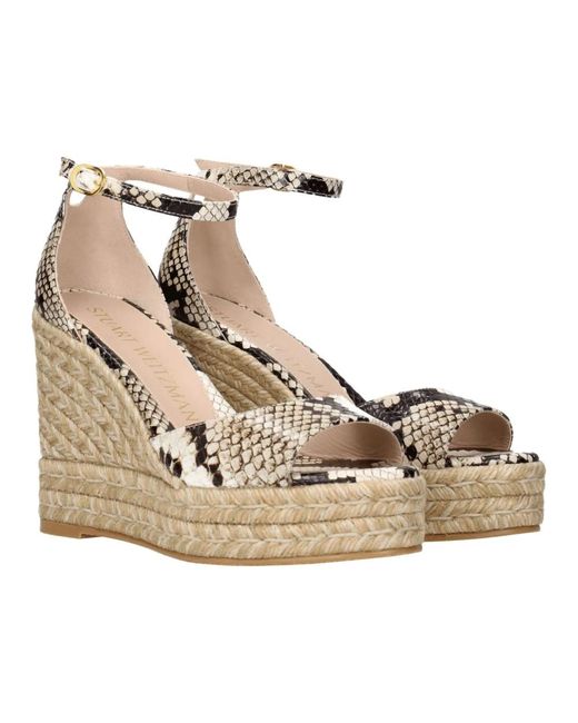 Stuart Weitzman Wedges in het Natural