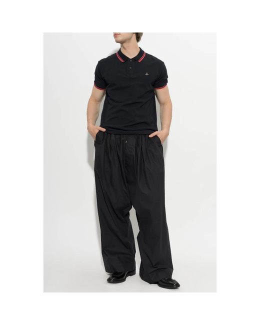 Vivienne Westwood Black Polo Shirts for men