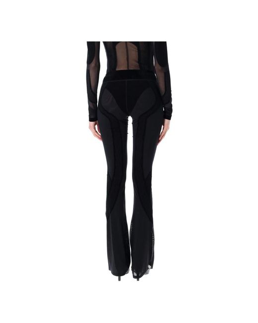 M I S B H V Black Wide Trousers