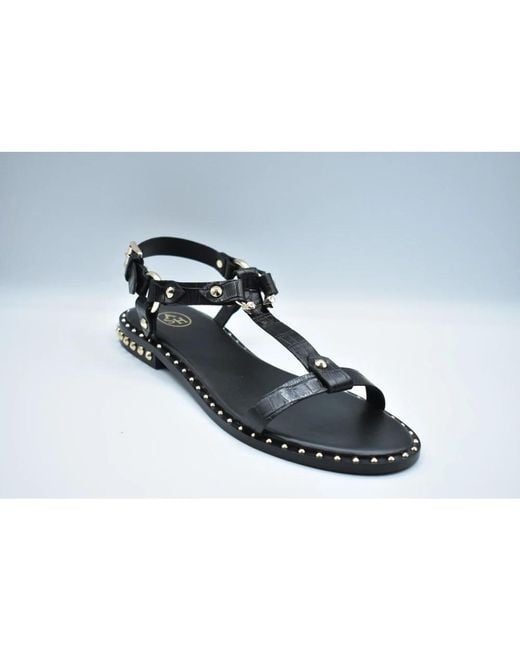 Ash Blue Flat Sandals