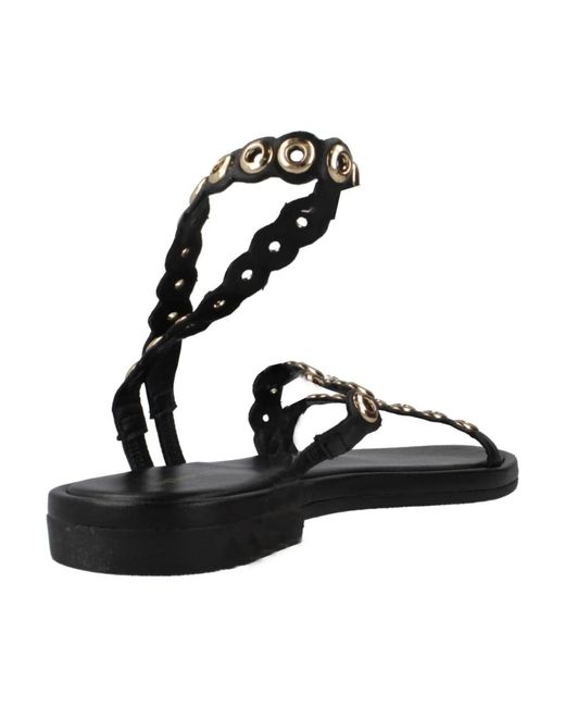 Les Tropeziennes Black Stylische flache sandalen für frauen