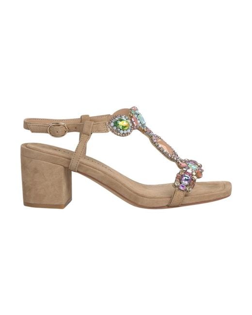 Alma En Pena. Metallic High Heel Sandals