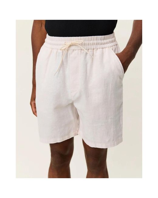 Les Deux White Casual Shorts for men