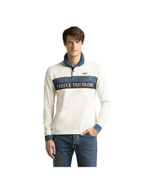 Polo Shirts Aeronautica Militare pour homme en coloris White