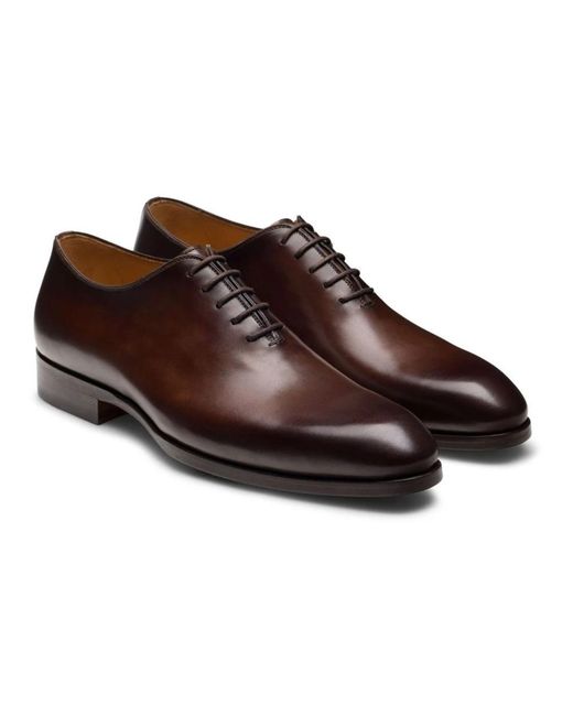 Magnanni Shoes Brown Dress Shoes for men