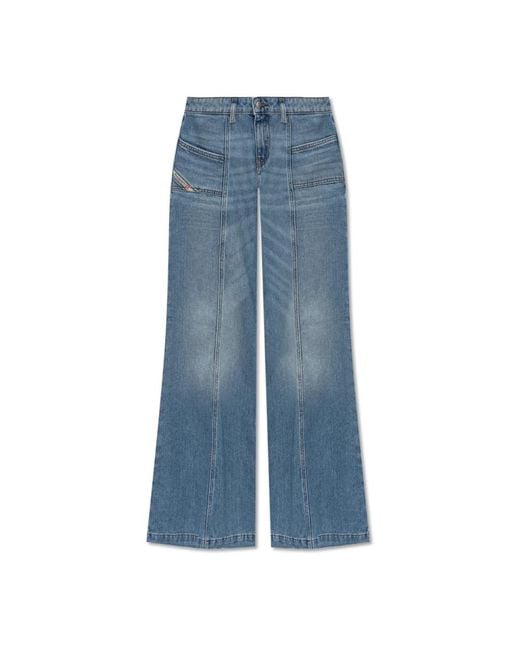 DIESEL Flared Jeans in het Blue