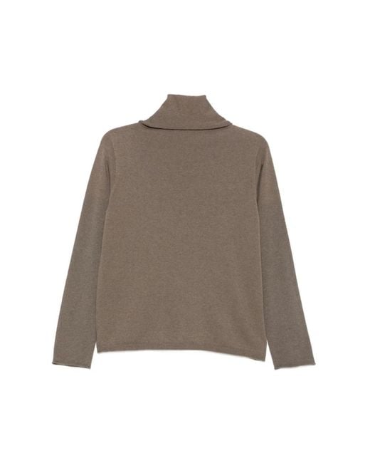 Le Tricot Perugia Brown Turtlenecks