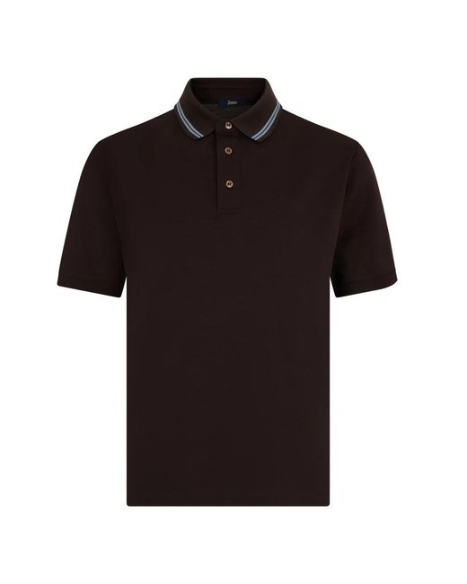 Herno Black Polo Shirts for men