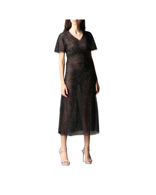 Midi Dresses Ermanno Scervino en coloris Black
