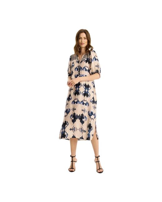Midi Dresses iN FRONT de color Metallic