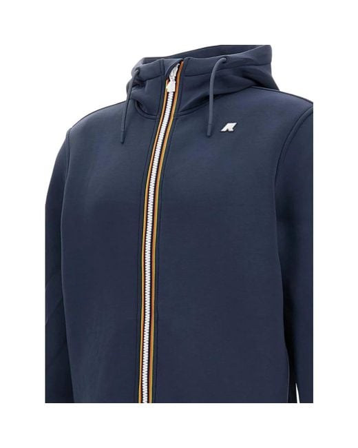 K-Way Blue Zip-Throughs for men
