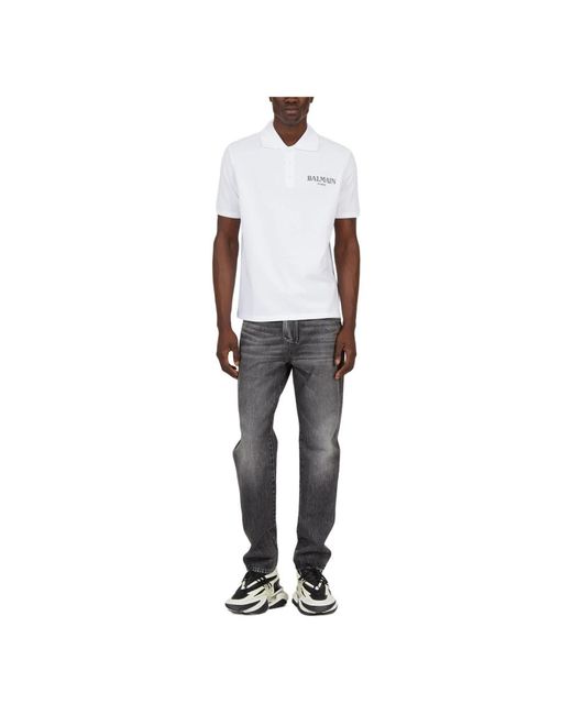 Polo Shirts Balmain de hombre de color White