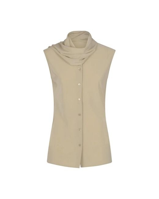 Alberta Ferretti Natural Blouses