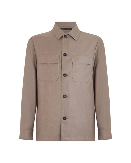 Slowear Wool Jacket in het Brown voor heren