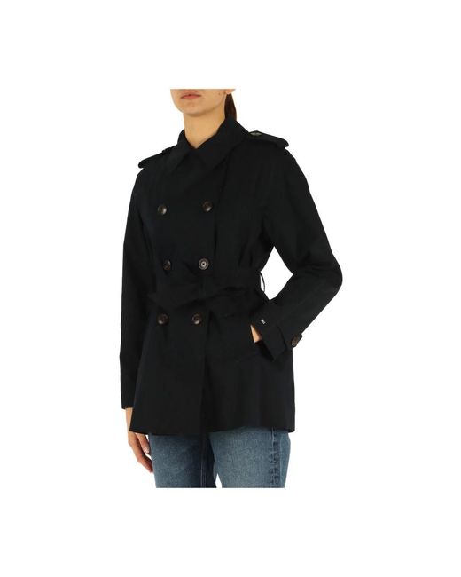 Tommy Hilfiger Black Trench Coats