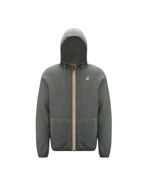 K-Way Wendbare Polarjacke Grau Herren in Gray für Herren