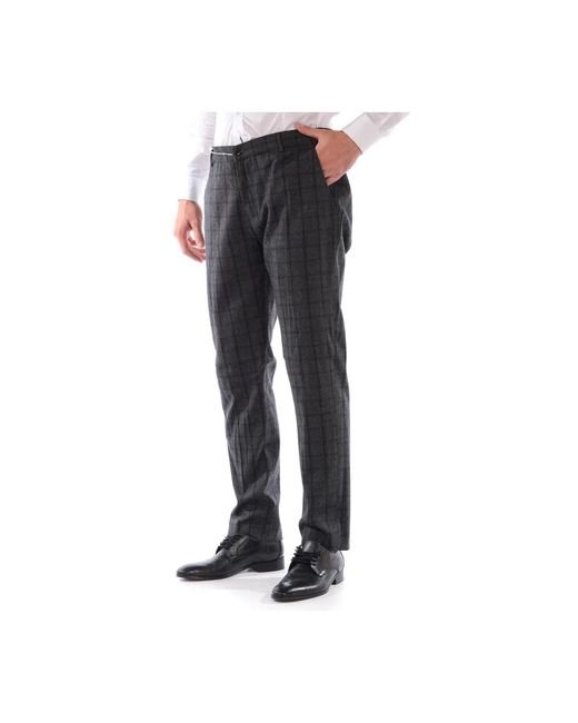Daniele Alessandrini Gray Suit Trousers for men
