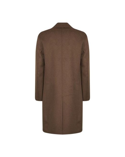 D4.0 Brown Single-Breasted Coats for men
