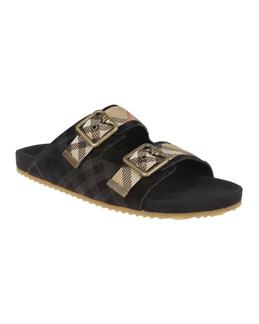 Burberry Black Sliders for men