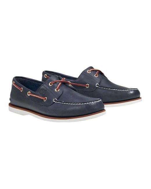 Timberland Blue Boat Shoes for men