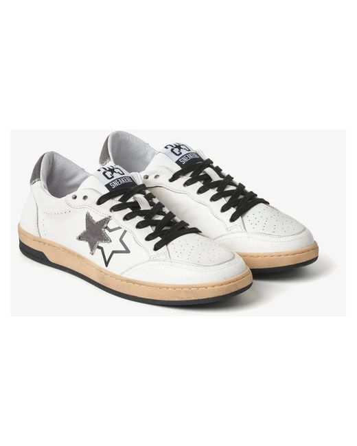 2 Star Sneakers in White für Herren