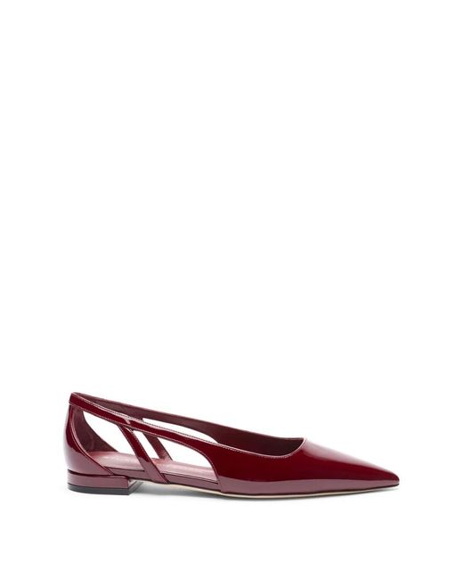 Stuart Weitzman Red Stuart Power Cutout Flat