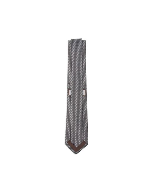 Canali Gray Ties for men
