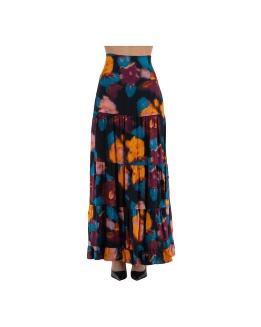 Maxi Skirts Mar De Margaritas en coloris Blue