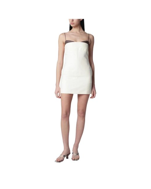 Entire studios White Short Dresses