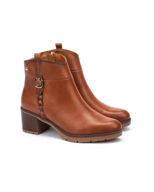 Pikolinos Bruin Brandy Enkellaarzen in het Brown